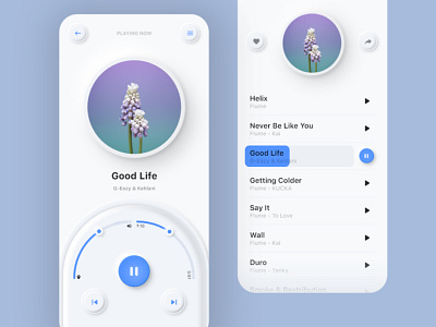 Music App | Neomorphism | Soft UI