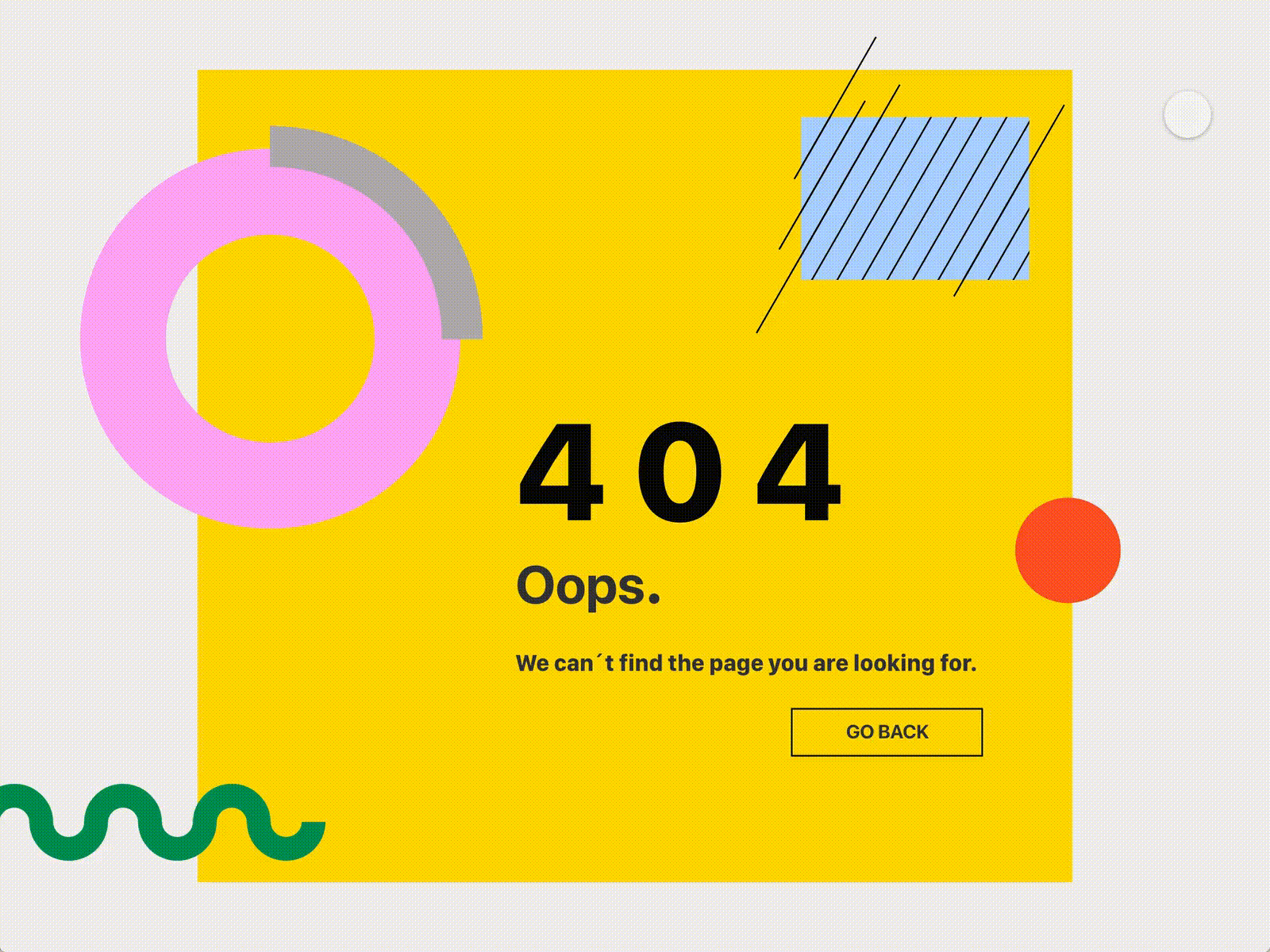 404 page 2020 adobexd animation dailyui ui webdesign