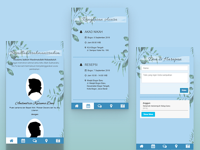 Undangan Pernikahan Online apps design invitations website design wedding