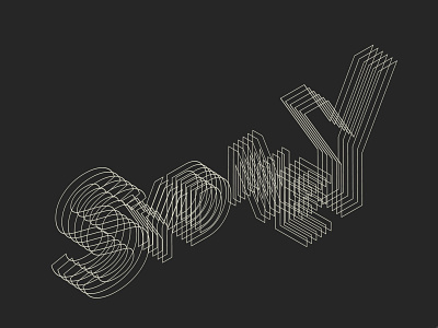 3D Sydney 3d city letters typography vector