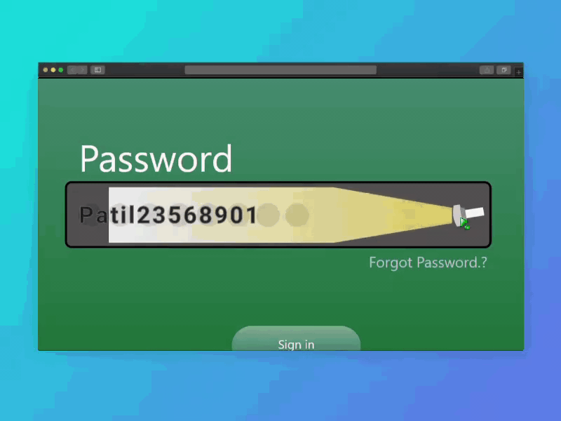 Show Password- Micro Interaction
