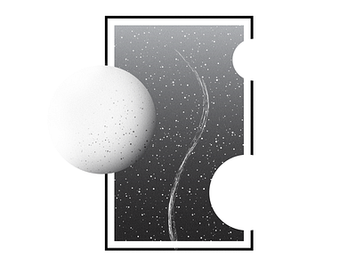 Black and white view of universe....☺☺ abstract black white design illustration minimal noise simple design vector