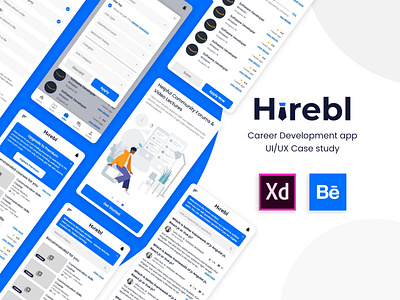 Hirebl - career development app UI & UX case study