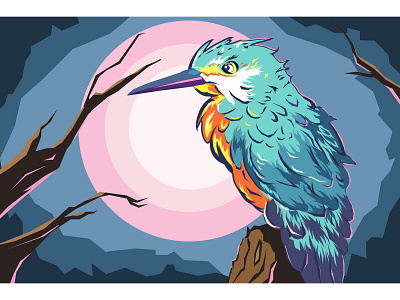Bird | Vector art background background art bird digital painting illustration photoshop vector wallpaper