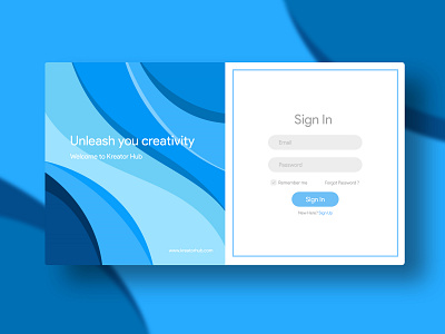 Login Page UI Design design illustrator login login design photoshop sign in ui ux webpage webpage design xd xddailychallenge