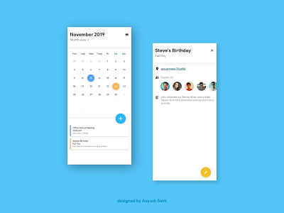 Calendar App Design Concept app calendar calendar design calendar ui dailyui design typography ui ux