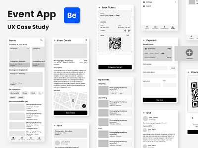 Event App UX Case Study adobe xd behance design event event app information architecture ui ux user experience user flow ux ux case study ux design uxdesign