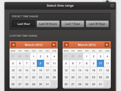 Dual Calendars calendar interface ui wip