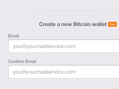 Create Bitcoin Wallet app bitcoin grey interface iphone mobile orange ui white