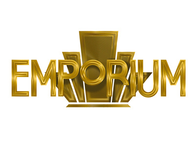 Emporium deco font gold typography