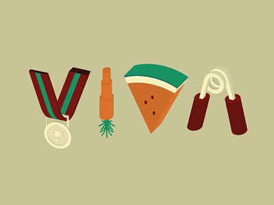 VIVA Magazine - Cover design cover illustration new year vector viva