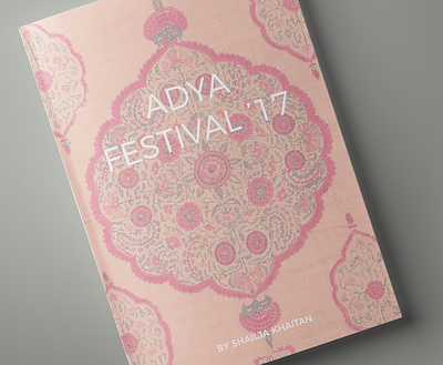 Adya Festival'17 brochure design india jaipur lookbook print publication publication design rajasthan urban