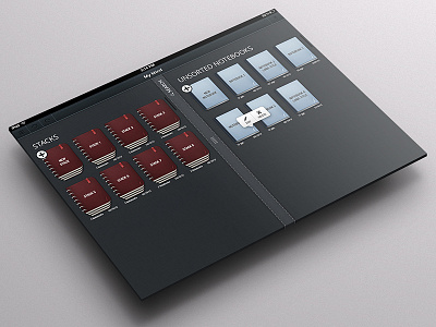 iPad Notes - Stacks & Notebooks shot grid ios ipad joel ferrell mobile mymind notebooks notes stacks tablet tooltip