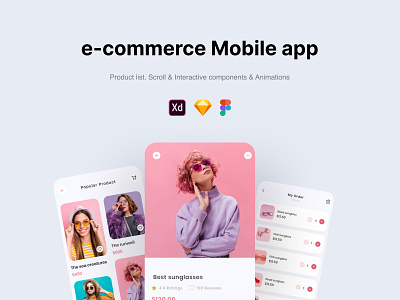 E-commerce - Mobile App app design e-commerce e-commerce app e-commerce mobile app ecommerce store app design fashion online shop - mobile app landing page online shopping - web design ui website