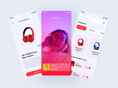 Headphone E-Commerce App 3d agency animation branding design ecommerce app electronics store app headphone landing page headphone store | ecommerce app headphones app ui headphones ecommerce app headphones shopping app illustration landing page sony wireless headphones store ui website