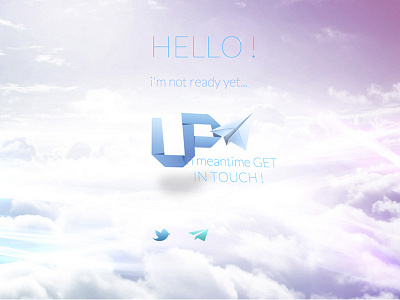 uP! new website blue clean effect homepage logo minimal sky web webdesign website