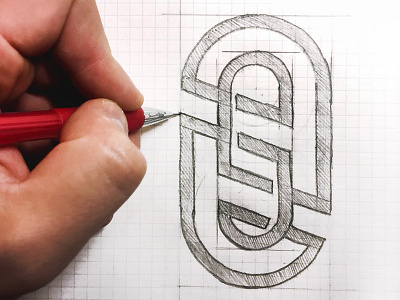 Sketch. S monogram