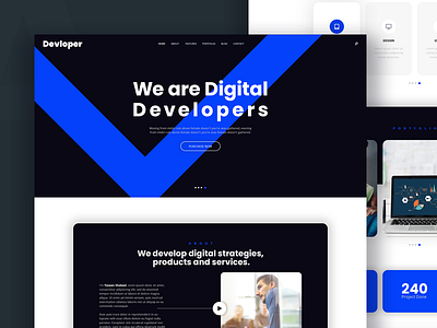 devloper Template design branding creative design template design ui ux web website