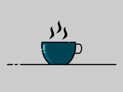 #2 Coffee Time vector minimal logo line art inkscape illustration icon design art