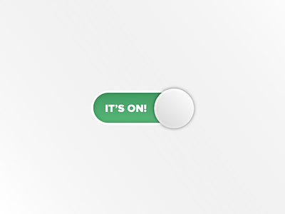 Daily UI Challenge #015 On/Off Switch dailyui gradient green grey switch