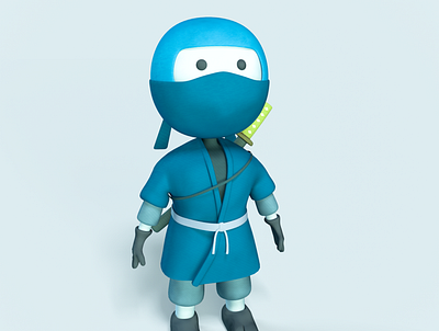 Ninja Hibimaru 3d 3d art c4d character character design cinema4d design digitalart illustration render