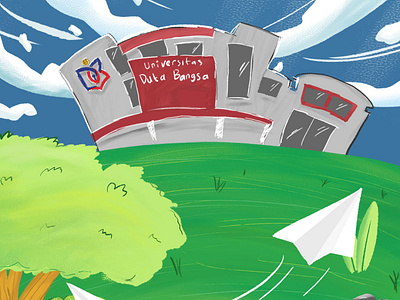 My Campus "UDB Surakarta" design illustration ilustr vector