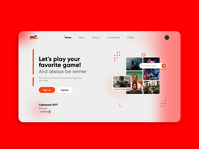 Landing Page Game