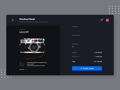 E-commerce Checkout animation camera cart checkout e commerce e shop leica online shop online store product product cart shopify store storefront ui ux website