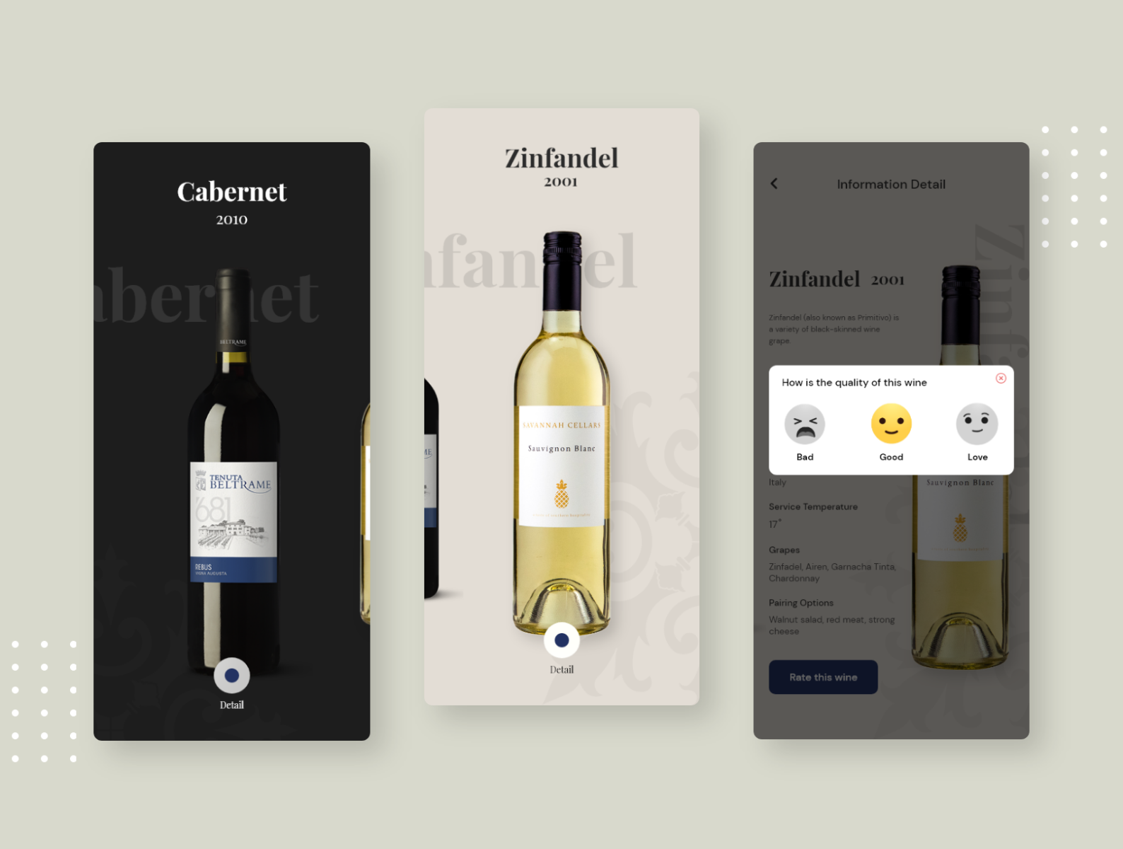 Wine Tasting App by Ilham Anugrah on Dribbble