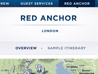 Red Anchor blue gotham gradient nav navy red anchor
