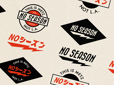 No Season T-shirt Logos ! design graphic illustration japan japanese logo logodesign paiheme paihemestudio retro retro design vintage vintage badge vintage design vintage logo