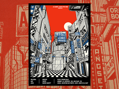 This is Shibuya ! branding concert design estampe gig poster graphic graphic art illustration japan japanese manga paiheme paihemestudio poster poster art poster design retro retro design shibuya vintage