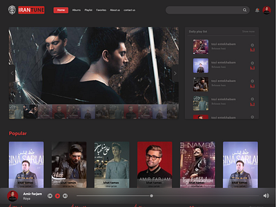 music design ui ux web website