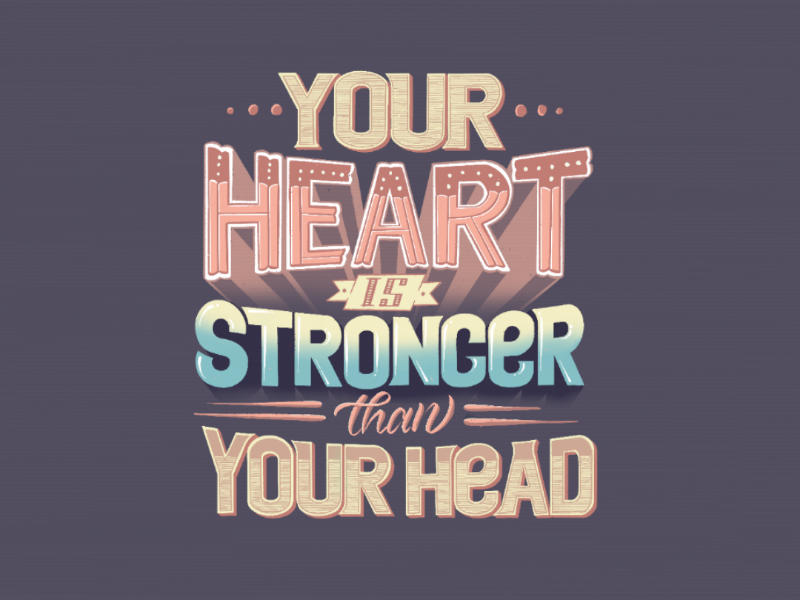 Typography fridaymood inspiration strong head heart palette color vibrant vibrant colours illustration 2020 inspiring typespire calligraphy typography handlettering lettering quote lyrics