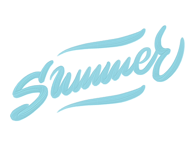 Summer adobe art artstudio blue brush elegant flow fresco handdrawn lettering pro raster stroke summer texture type typography waves лято