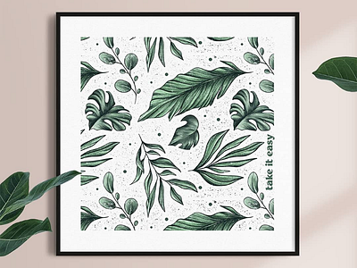 Tropical Leaves Pattern By Ana Stoyanova On Dribbble