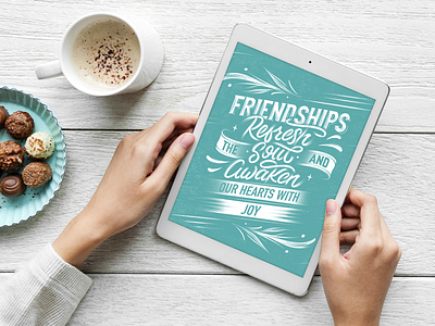 Friendship Lettering Design