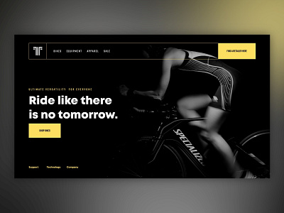 Bike shop design interaction design ui web