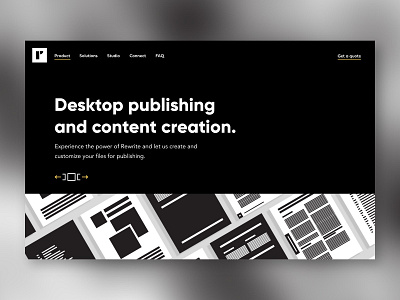 Rewrite Design design flat minimal ui web website