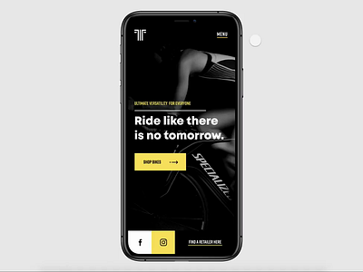 Mobile Design Bike Shop animation design interaction design ui ux