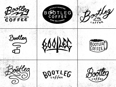 Bootleg Casualties austin branding coffee design lettering typography