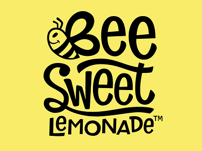 BeeSweet Lemonade Logo bee bees beesweet branding lemonade logo packaging sweet
