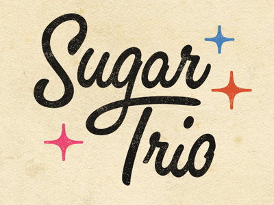 Sugar Trio Logo branding logo wordmark