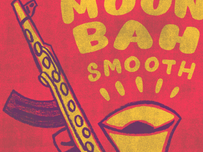 Moon Bah Cover cover design illustration mixtape
