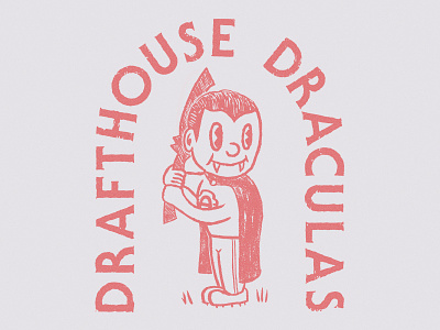 Drafthouse Draculas design draculas suck illustration softball shirt team jersey