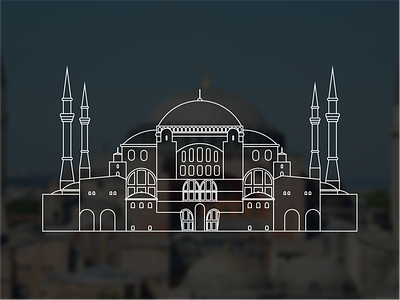 Hagia Sophia Illustration