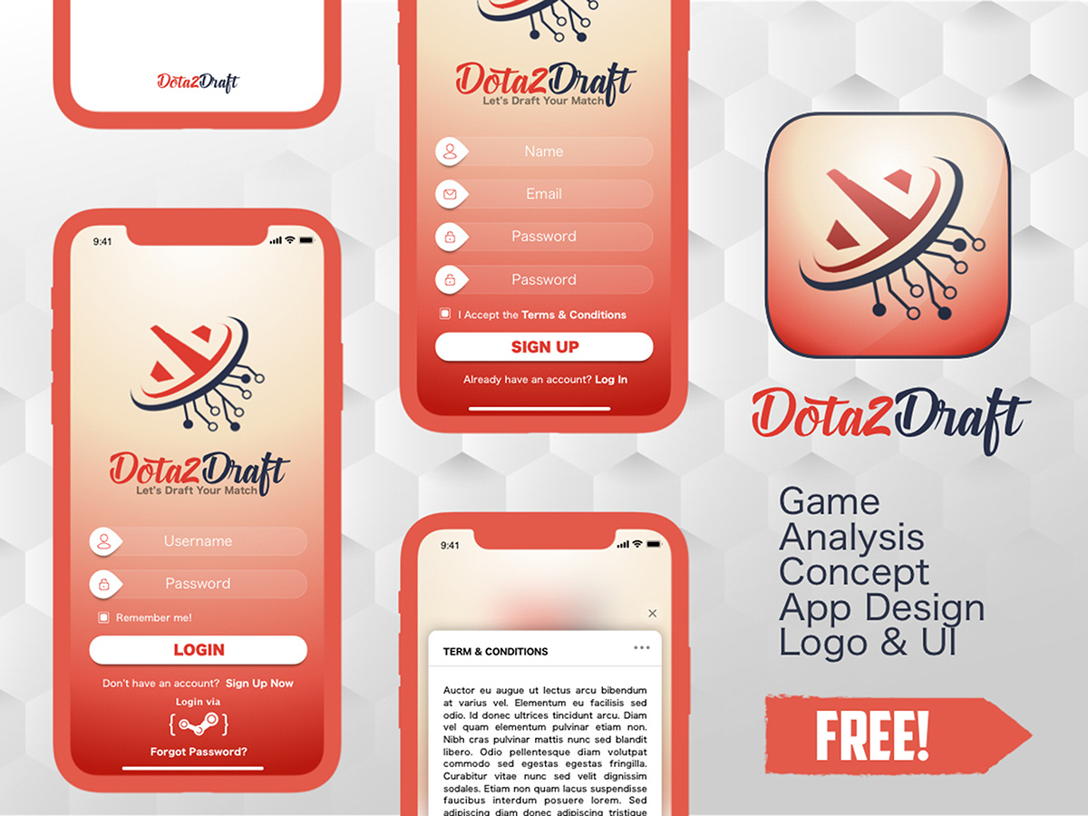 UI Kits Login & Sign up by Alion on Dribbble