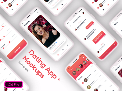 Dating App ❤️ + Mockup 📱