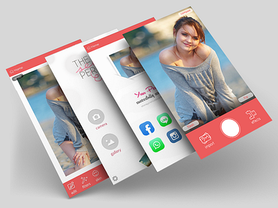 The Perfect Selfie android application camera iphone perfect selfie ui user interface
