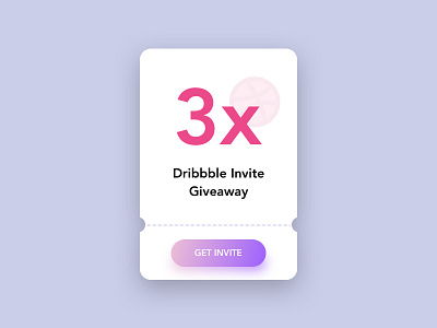 3x Dribbble Invite Giveaway